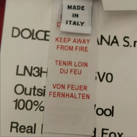 DOLCE & GABBANA Wool Beanie Cap Fox Fur Pom Pom Size 1 / 3-6M - Picture 3 of 5